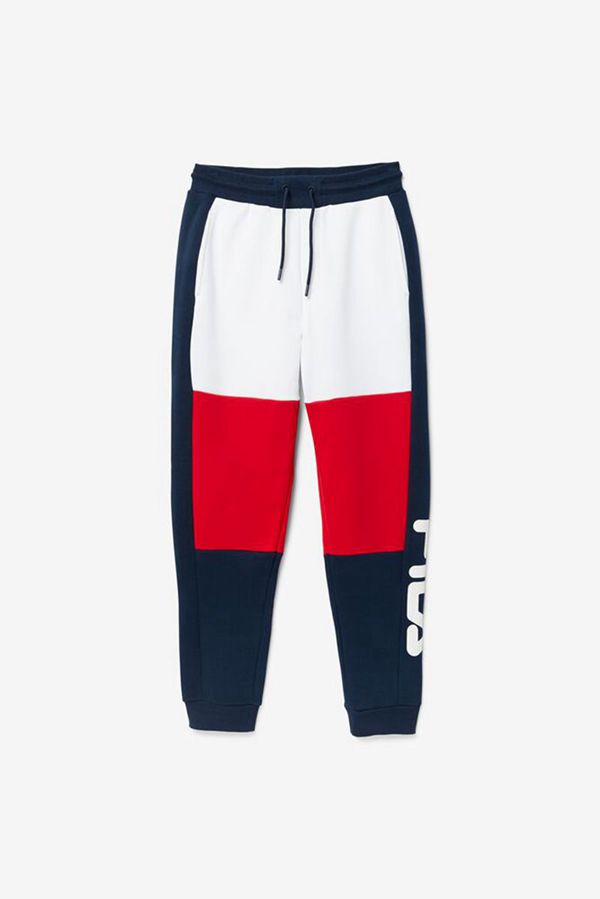 Pantalones De Chándal Fila Hombre Blancas / Rojas / Azul Marino - Sander Fleece - España 637184JFU